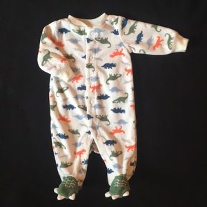 🦖Carter’s Dinosaur Fleece Footie Pajamas🦖